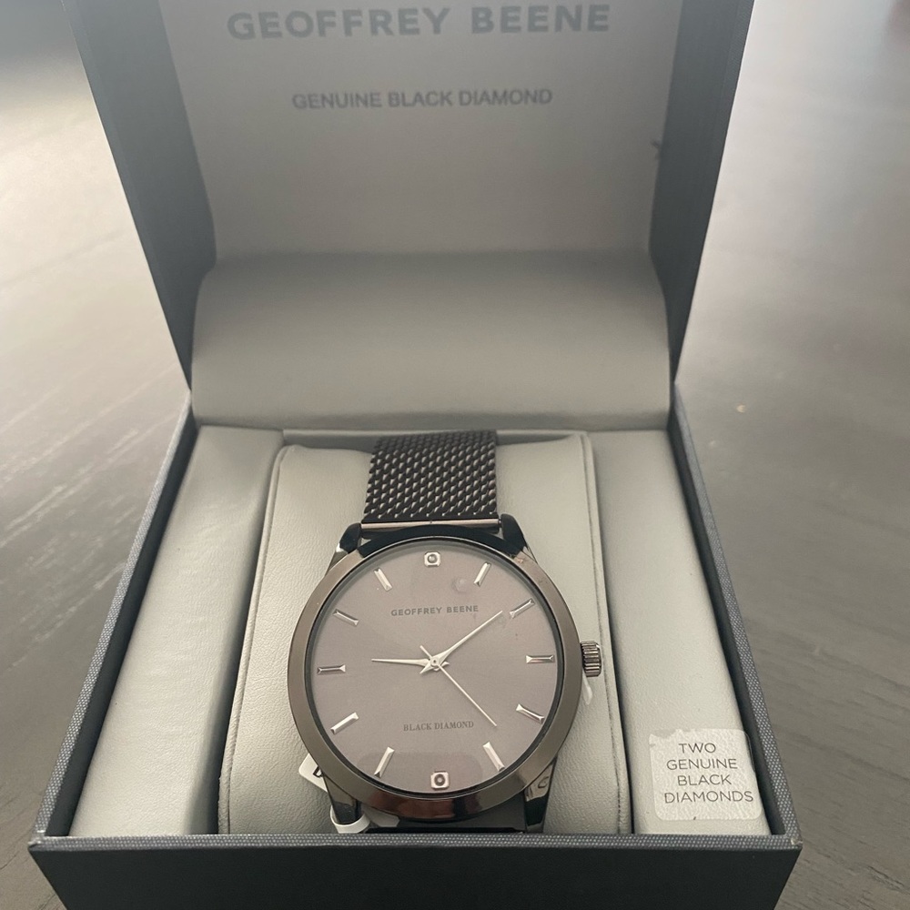 Geoffrey Beene Black Diamond Watch